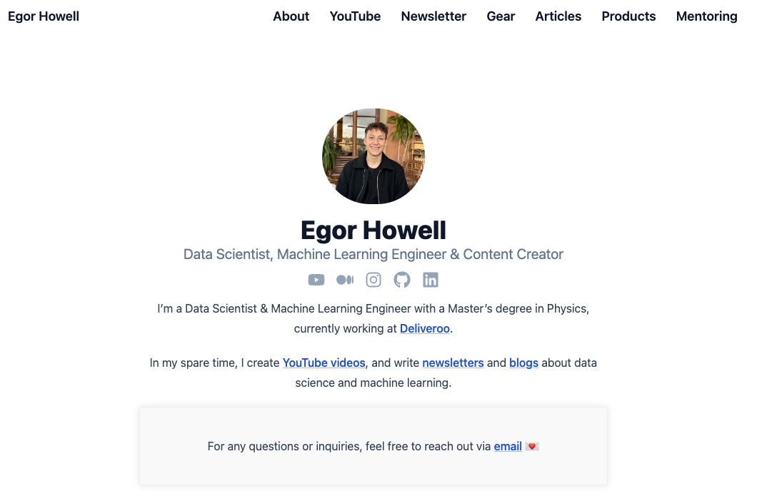 My website that we are are going to create.
