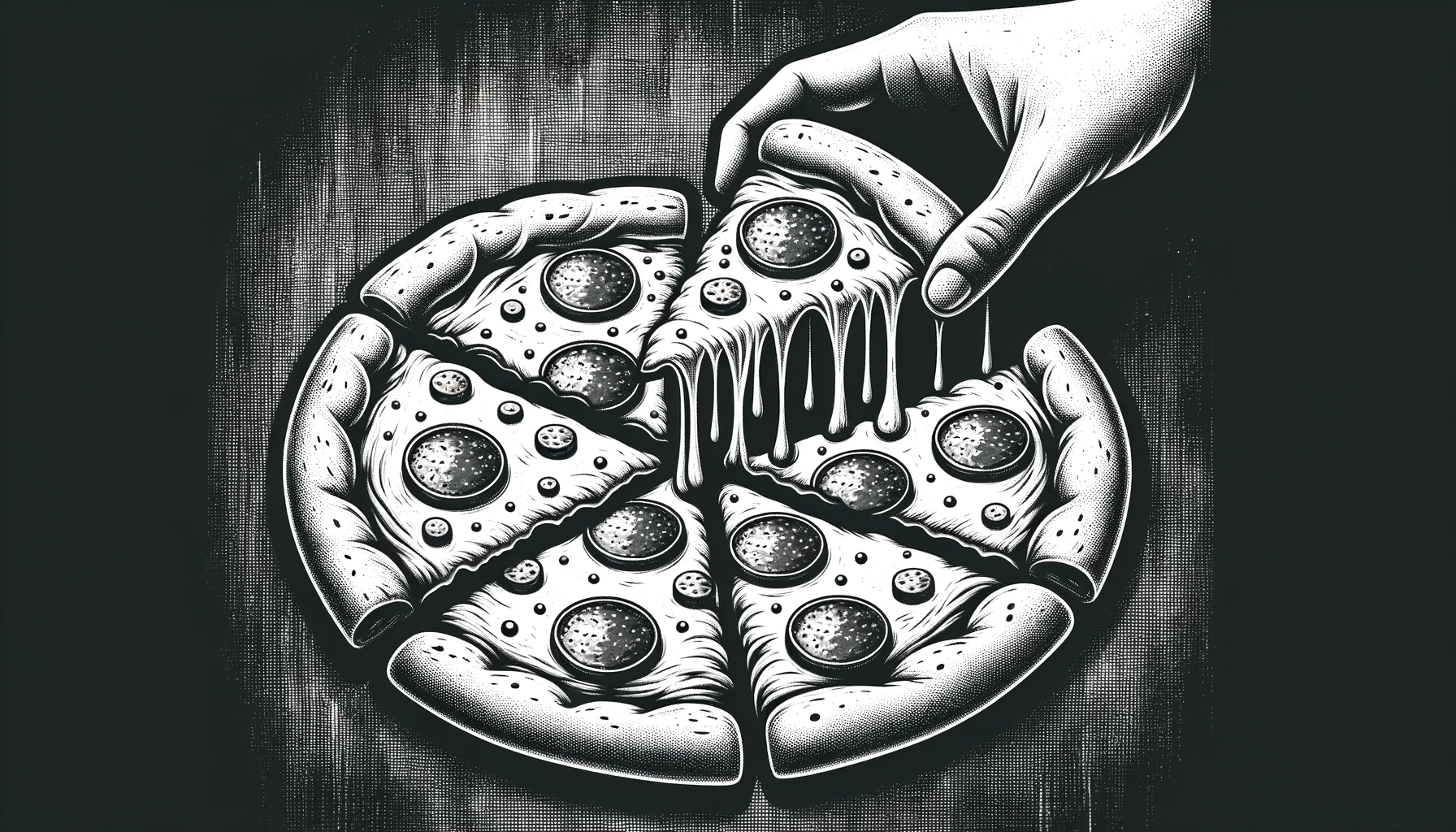 From pizza to the dark side of research. Image created with Dall·E 3 by the author.