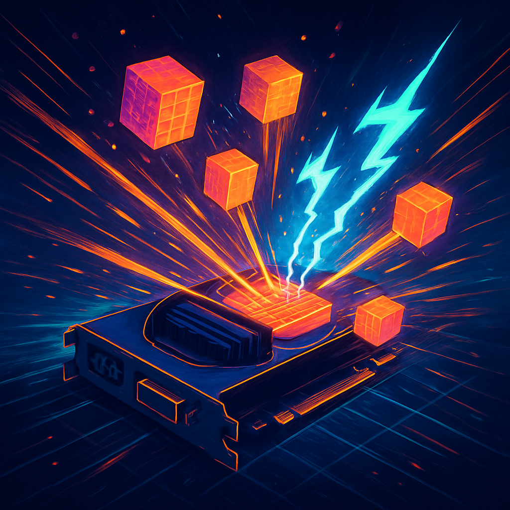 A gpu processing tensors lightning fast